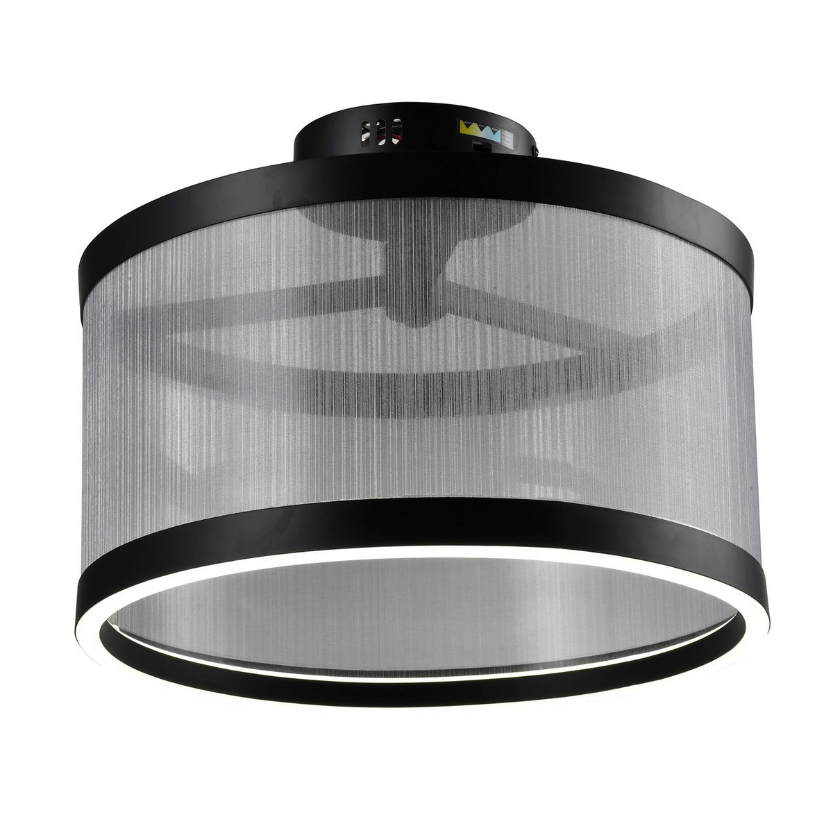 Artcraft Canada - AC11893SL - LED Semi Plafonnier - Cora - Argent