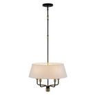Artcraft Canada - AC12035BB - Cinq lumières Suspension - Providence - Noir, laiton brossé