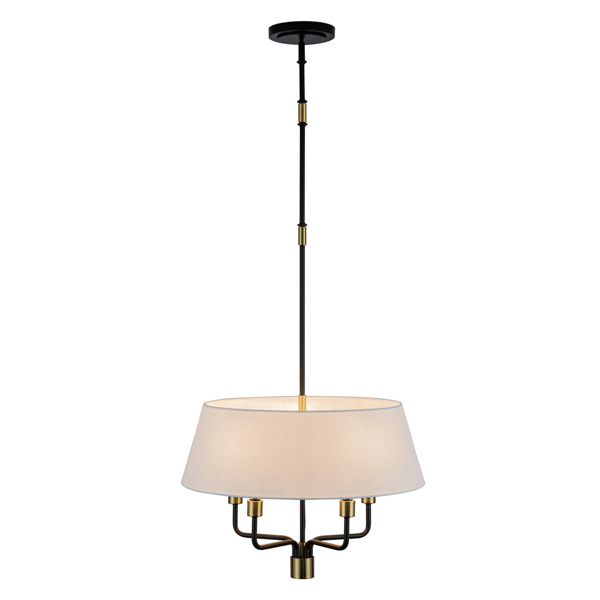Artcraft Canada - AC12035BB - Five Light Pendant - Providence - Black, Brushed Brass