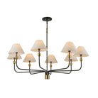 Artcraft Canada - AC12038BB - Eight Light Chandelier - Providence - Black, Brushed Brass