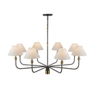 Artcraft Canada - AC12038BB - Eight Light Chandelier - Providence - Black, Brushed Brass