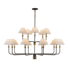 Artcraft Canada - AC12039BB - 15 Light Chandelier - Providence - Black, Brushed Brass