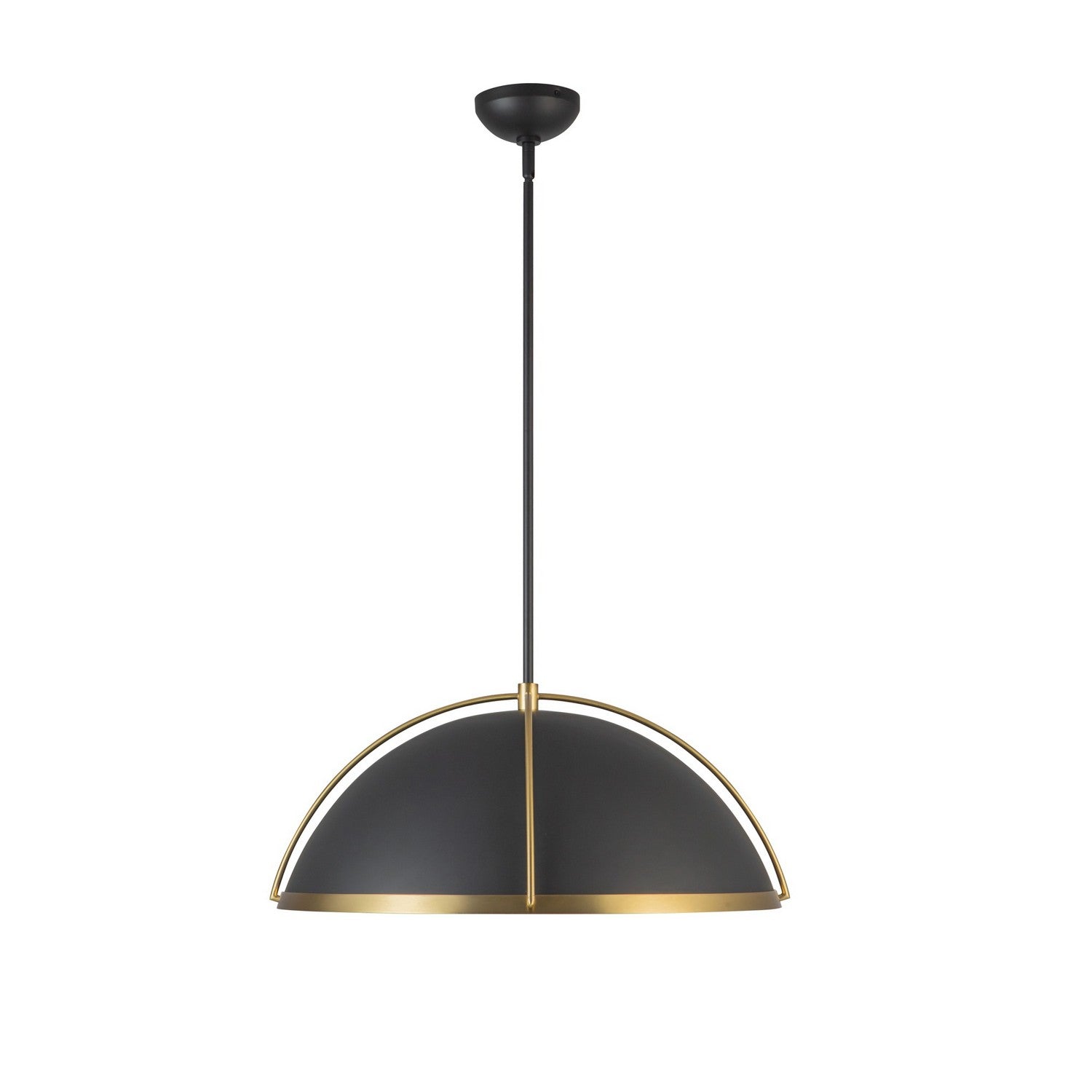 Artcraft Canada - AC12041BB - One Light Pendant - Dahlia - Black, Brushed Brass