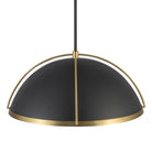 Artcraft Canada - AC12041BB - One Light Pendant - Dahlia - Black, Brushed Brass