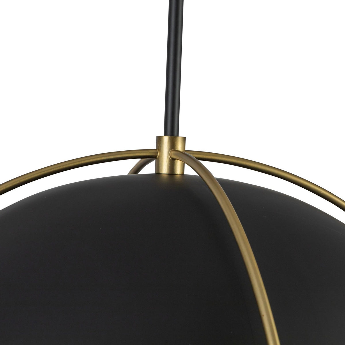 Artcraft Canada - AC12041BB - One Light Pendant - Dahlia - Black, Brushed Brass