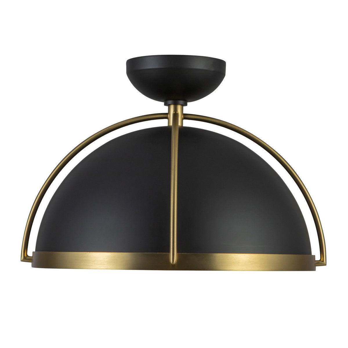 Artcraft Canada - AC12041BB - One Light Pendant - Dahlia - Black, Brushed Brass
