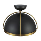 Artcraft Canada - AC12041BB - One Light Pendant - Dahlia - Black, Brushed Brass