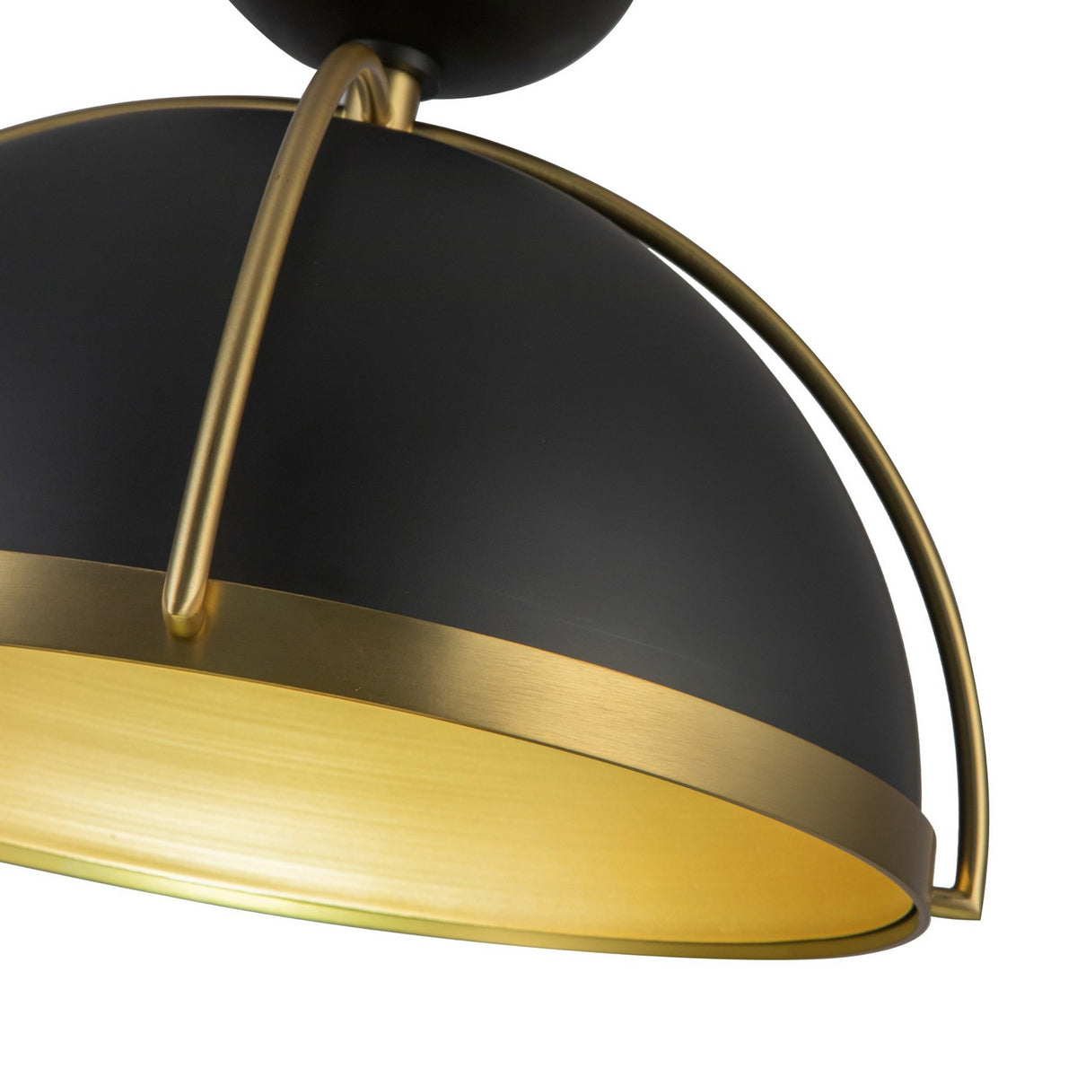Artcraft Canada - AC12041BB - One Light Pendant - Dahlia - Black, Brushed Brass