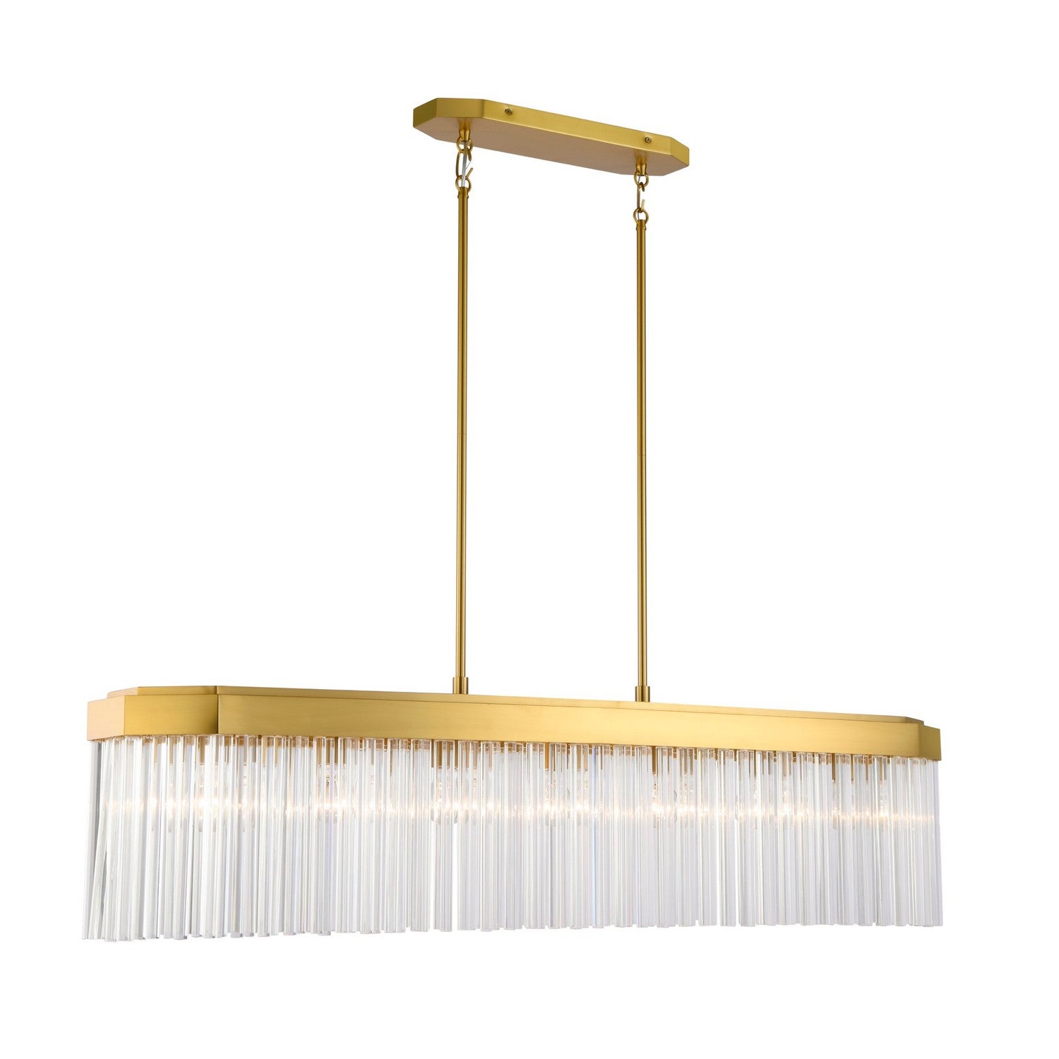 Artcraft Canada - AC12064BR - Seven Light Island Pendant - Emma - Brushed Brass