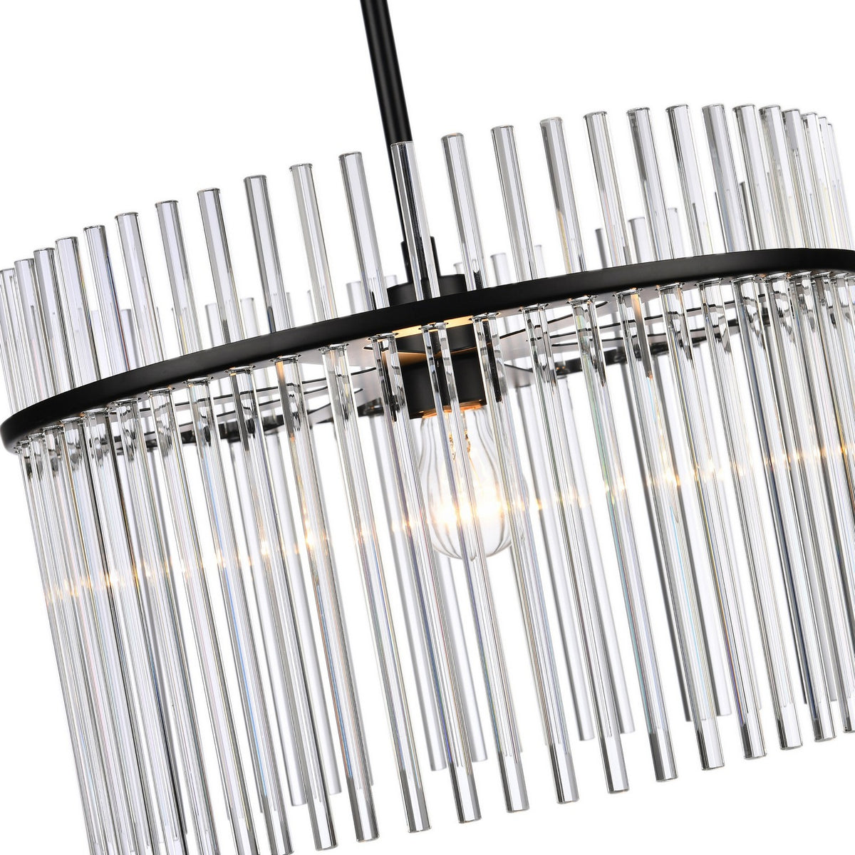 Artcraft Canada - AC12081BK - One Light Semi Flush Mount - Ava - Black