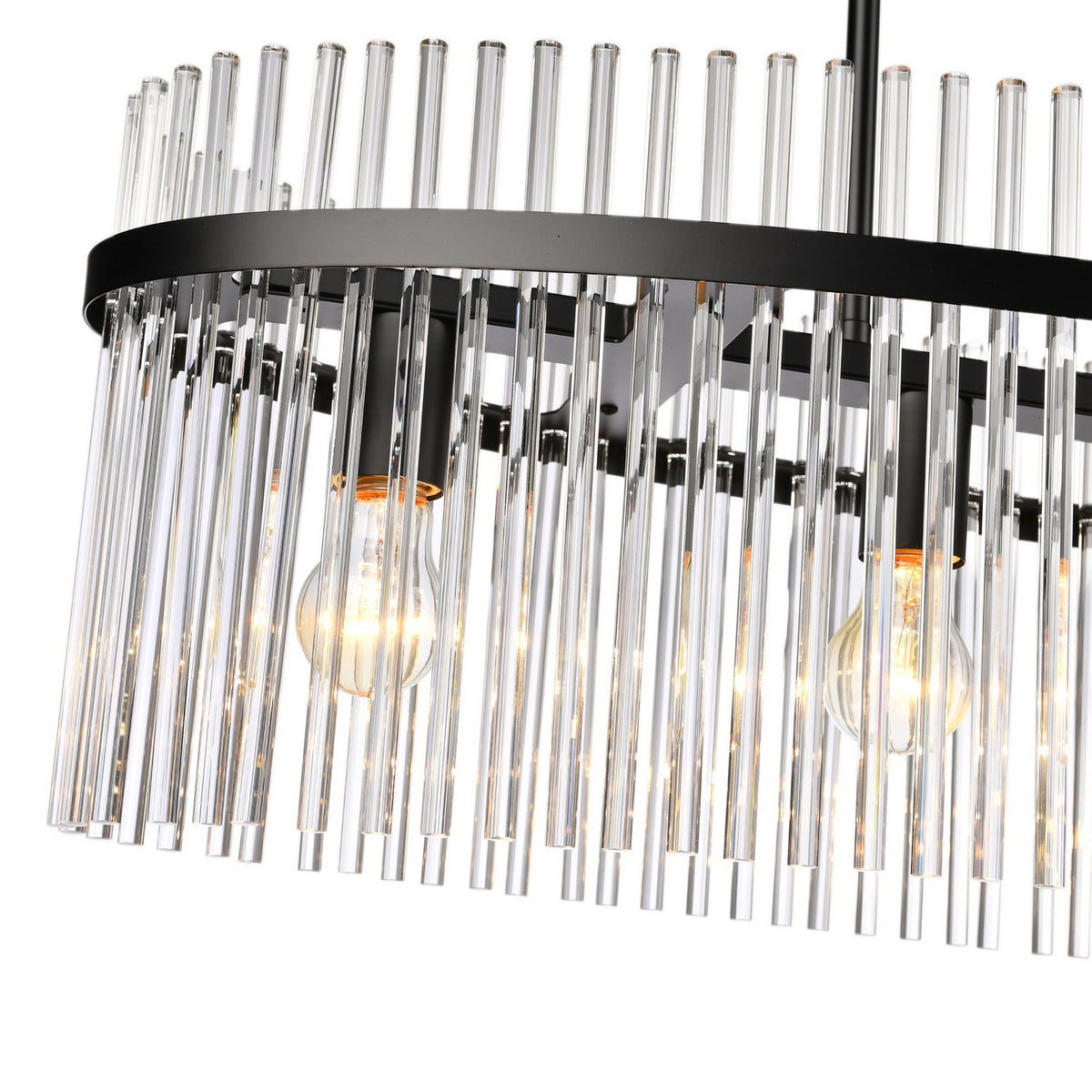 Artcraft Canada - AC12084BK - Four Light Island Pendant - Ava - Black