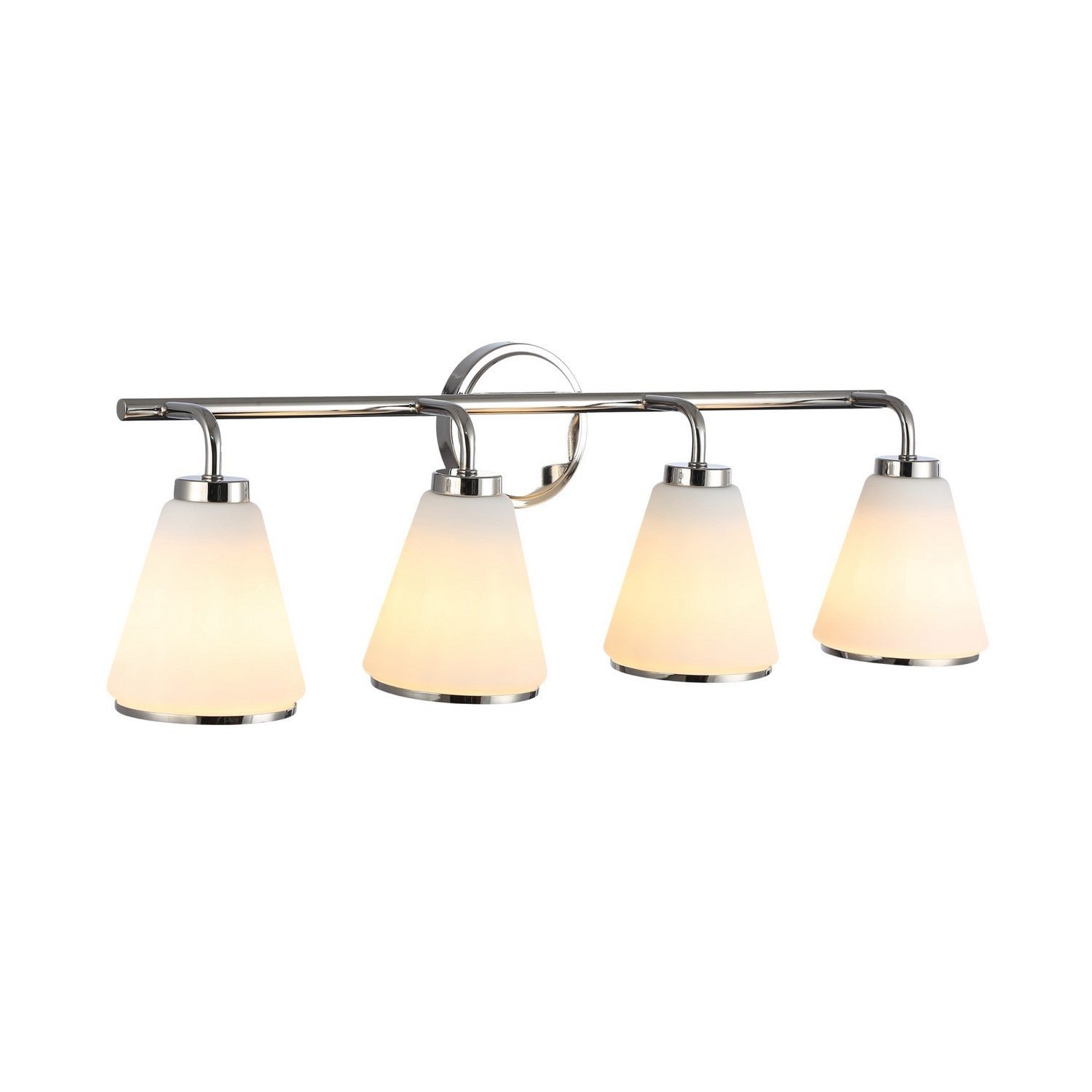 Artcraft Canada - AC12124PN - Meuble-lavabo à quatre lumières - Zoey - Nickel poli