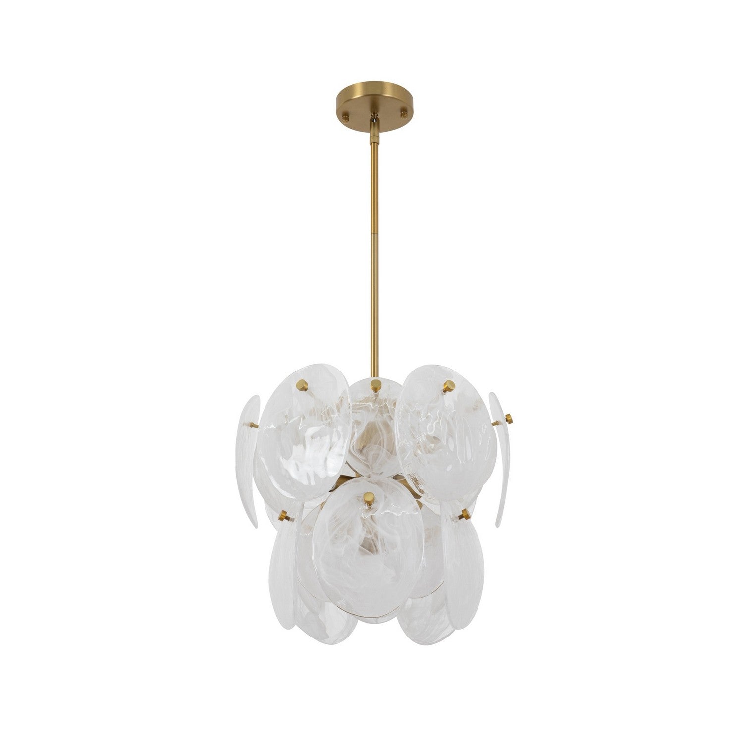 Artcraft Canada - AC12210BR - Four Light Pendant - Lily - Brushed Brass
