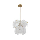 Artcraft Canada - AC12210BR - Quatre lumières Suspension - Lily - Laiton brossé