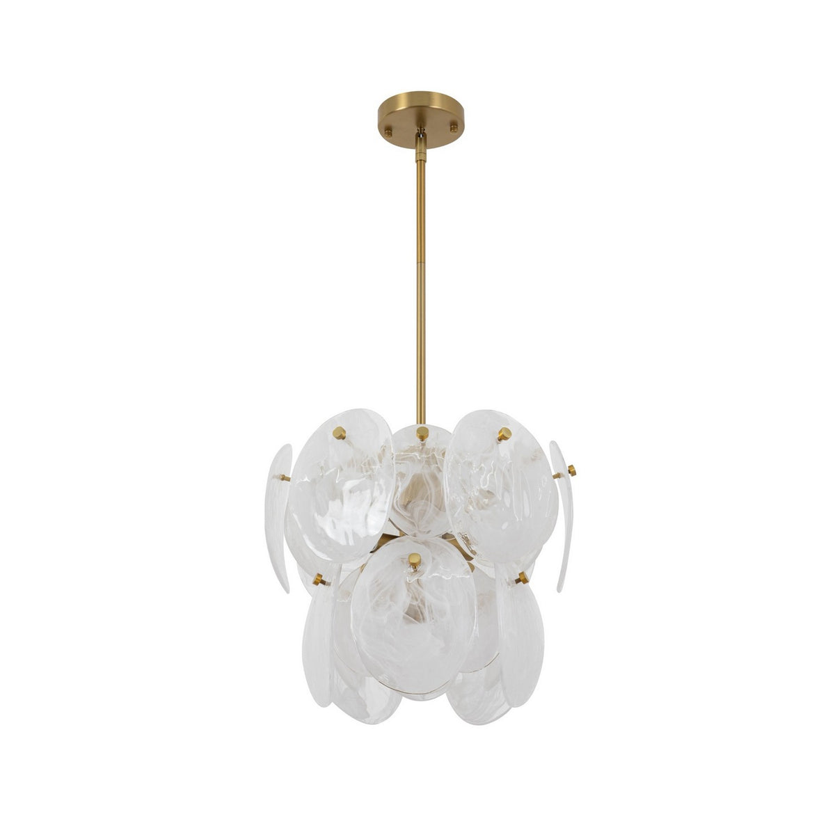 Artcraft Canada - AC12210BR - Four Light Pendant - Lily - Brushed Brass