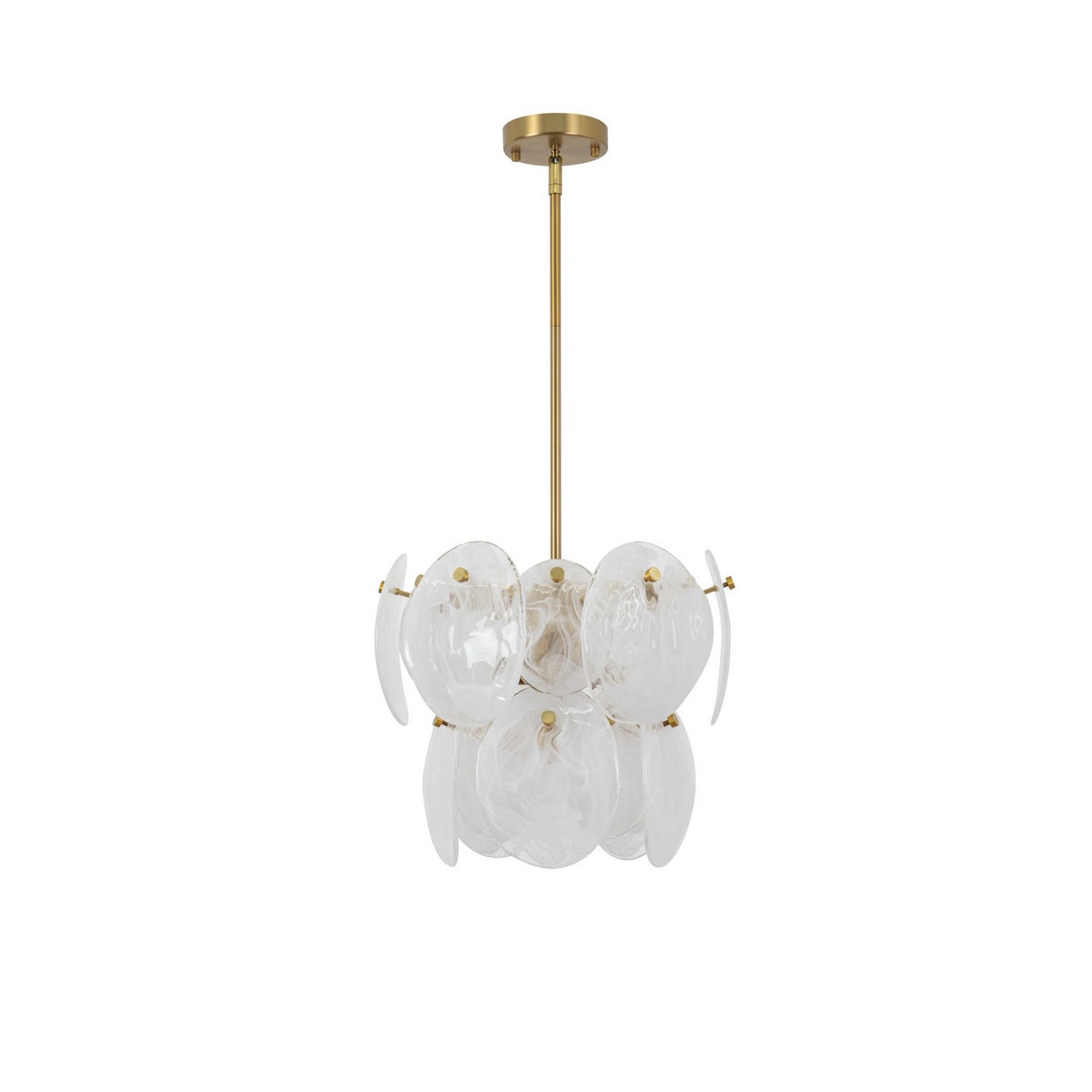 Artcraft Canada - AC12210BR - Four Light Pendant - Lily - Brushed Brass