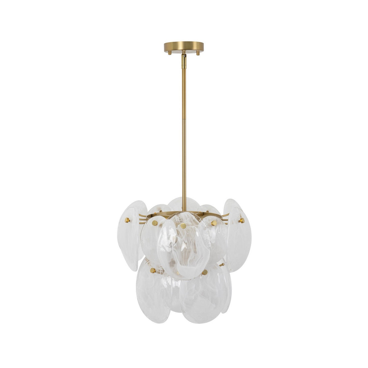 Artcraft Canada - AC12210BR - Four Light Pendant - Lily - Brushed Brass
