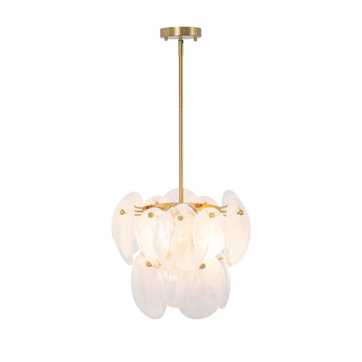 Artcraft Canada - AC12210BR - Four Light Pendant - Lily - Brushed Brass