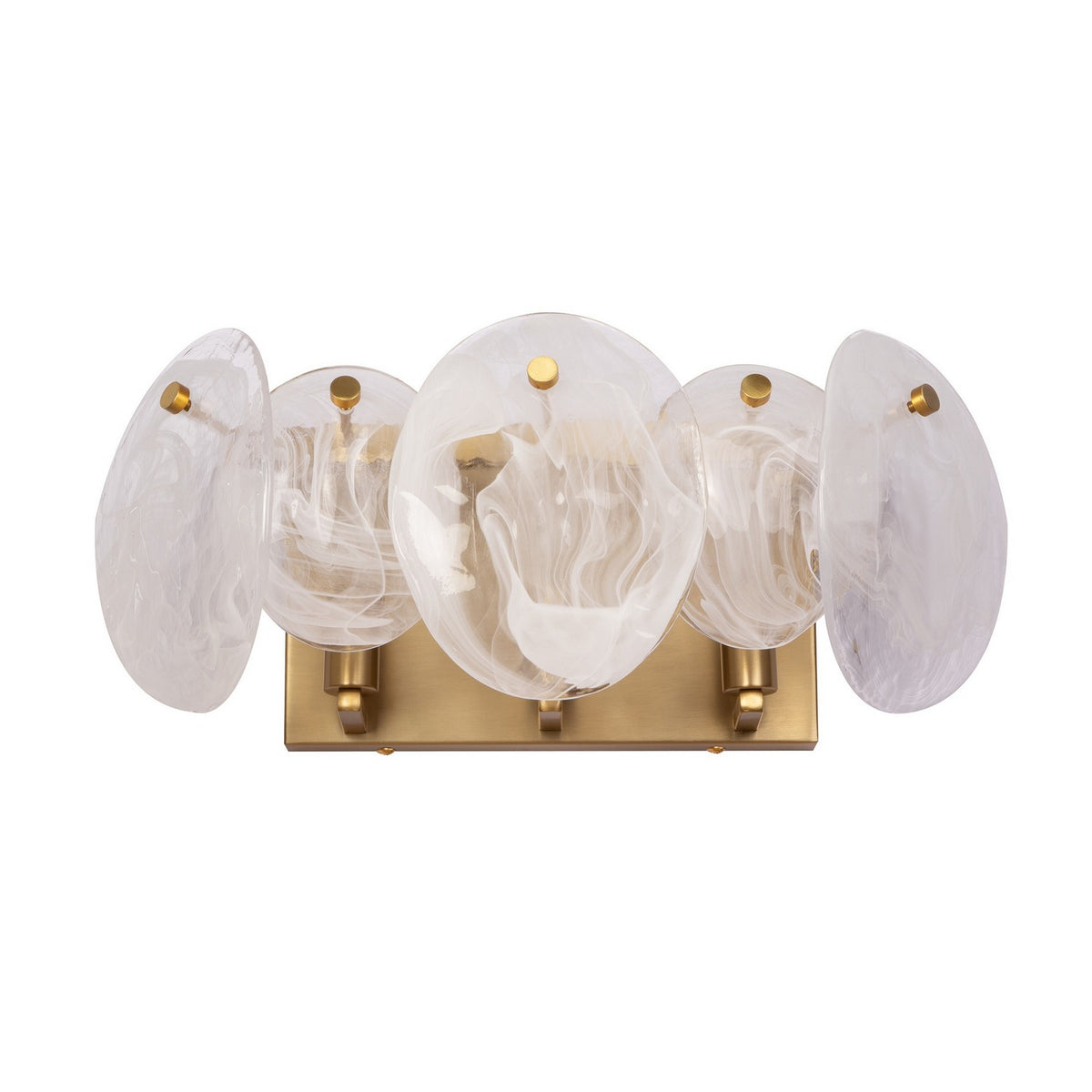 Artcraft Canada - AC12213BR - Three Light Bathroom Vanity - Lily - Brushed Brass