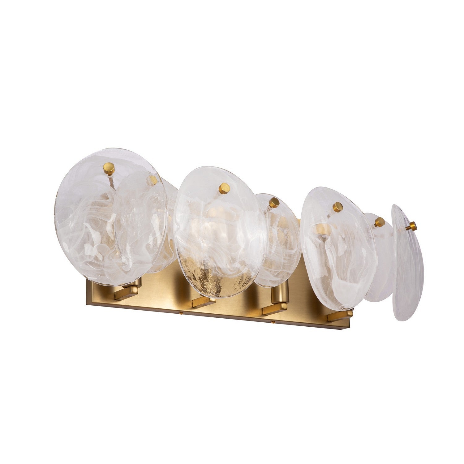 Artcraft Canada - AC12214BR - Meuble-lavabo à quatre lumières - Lily - Laiton brossé