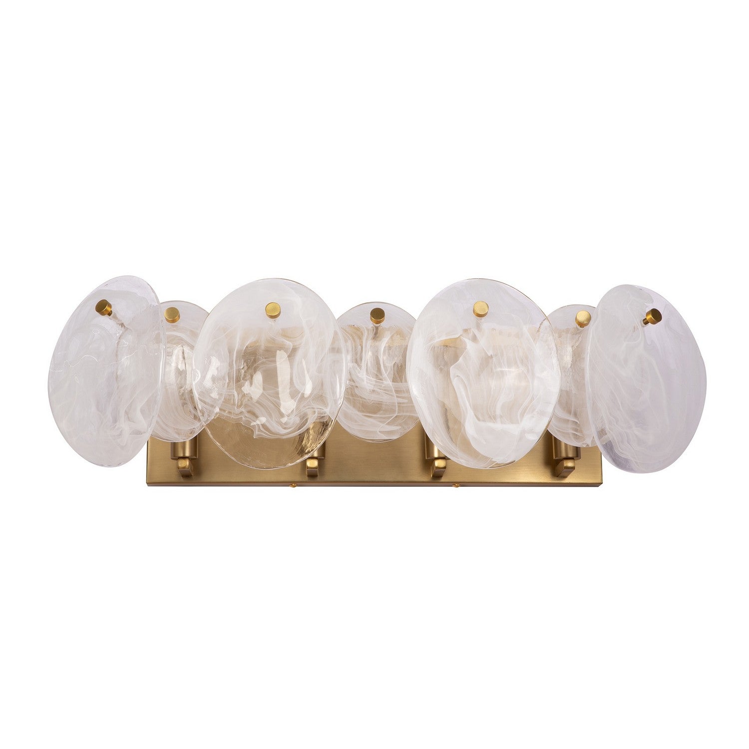 Artcraft Canada - AC12214BR - Meuble-lavabo à quatre lumières - Lily - Laiton brossé
