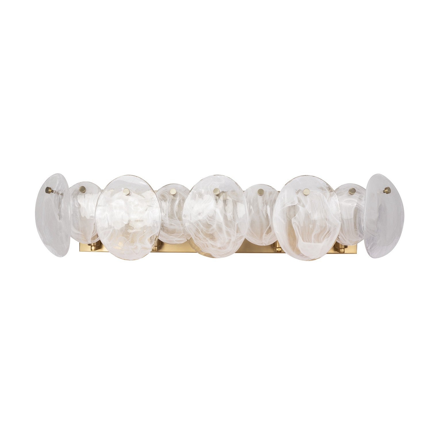 Artcraft Canada - AC12215BR - Meuble-lavabo à cinq lumières - Lily - Laiton brossé