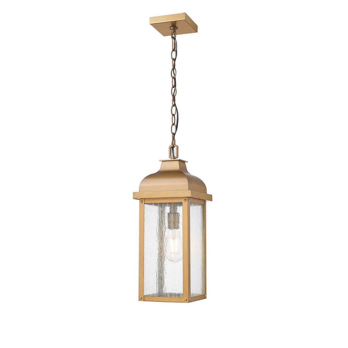 Artcraft Canada - AC8185WB - One Light Outdoor Pendant - Madrid - Weathered Brass