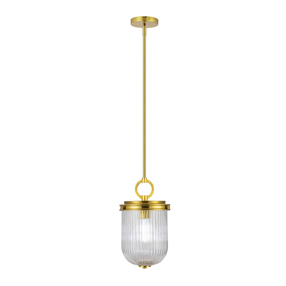 Artcraft Canada - AC12020BR - One Light Pendant - Myla - Vintage Brass