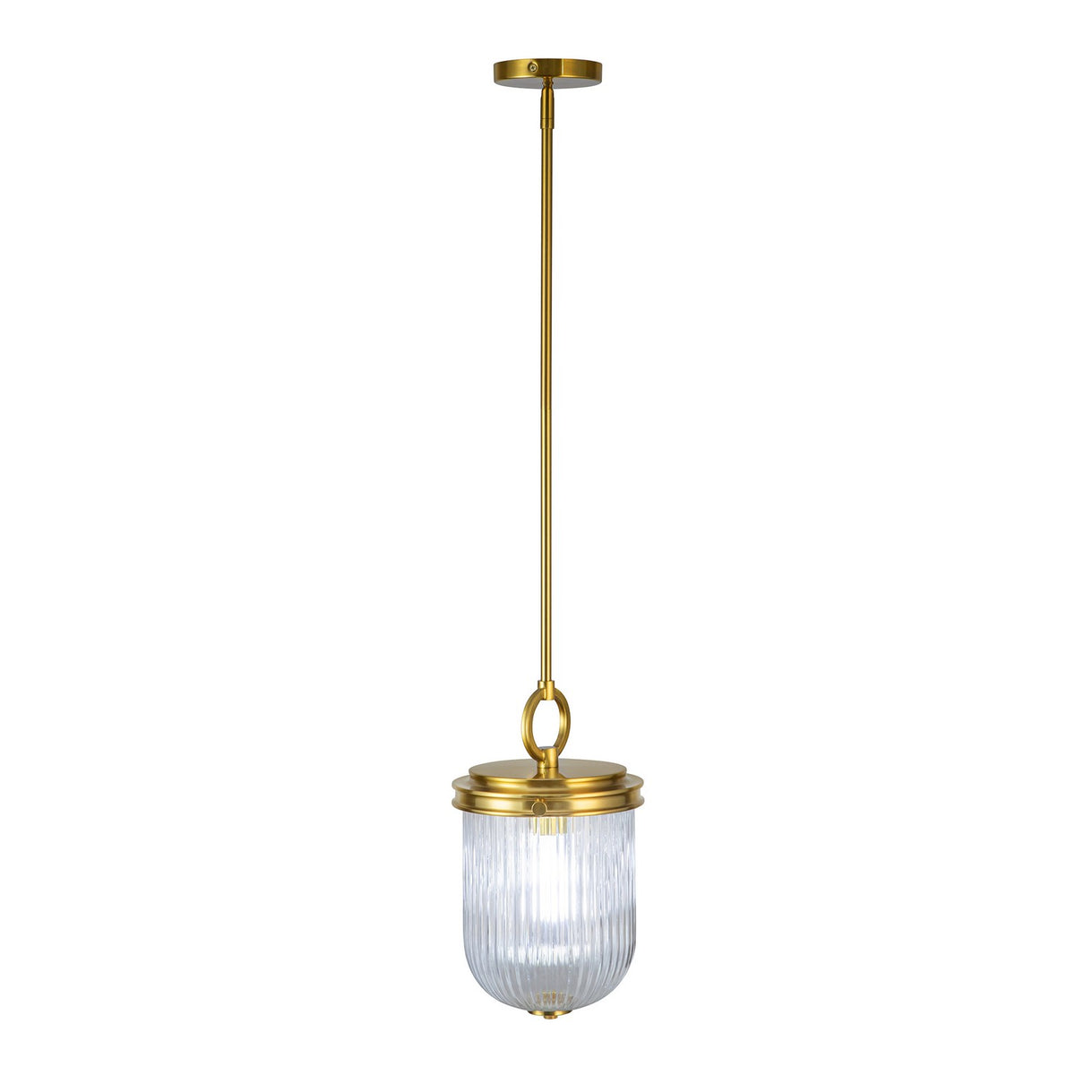 Artcraft Canada - AC12020BR - One Light Pendant - Myla - Vintage Brass
