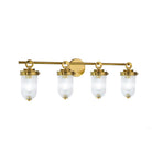 Artcraft Canada - AC12024BR - Applique murale quatre lumières - Myla - Laiton vieilli