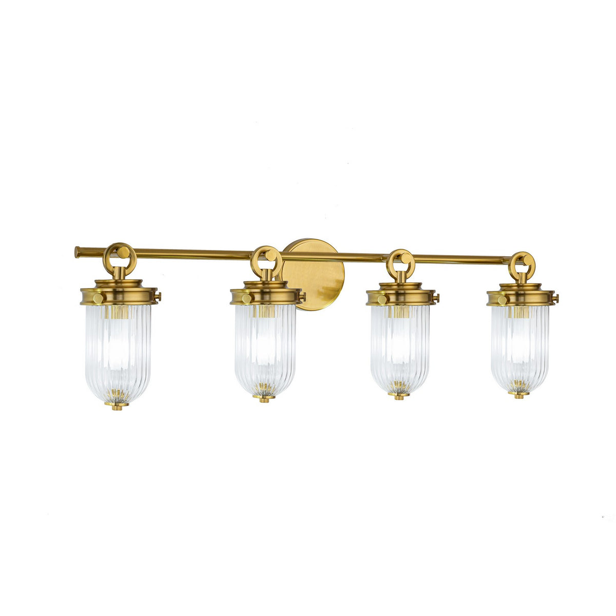 Artcraft Canada - AC12024BR - Four Light Bathroom Vanity - Myla - Vintage Brass