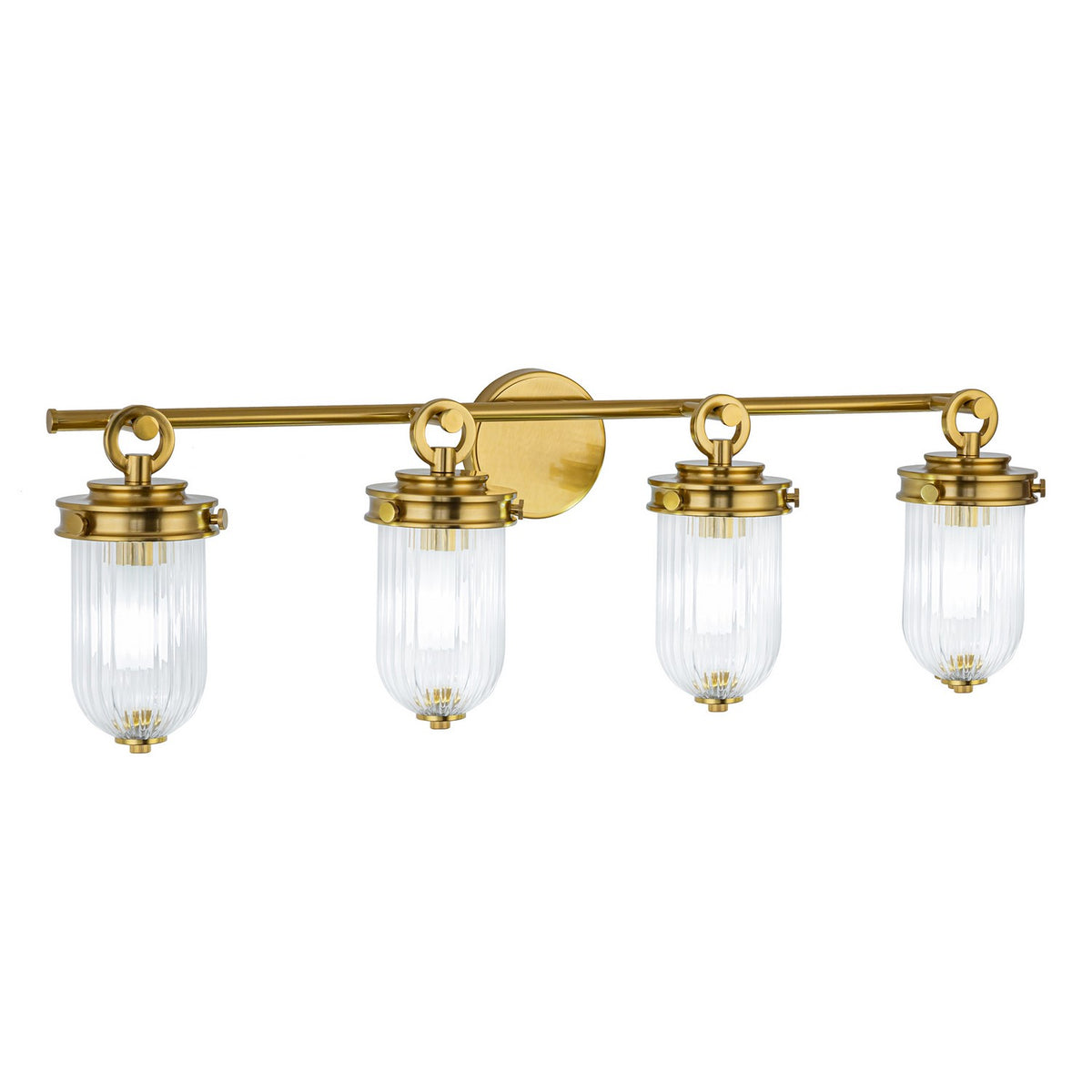 Artcraft Canada - AC12024BR - Four Light Bathroom Vanity - Myla - Vintage Brass