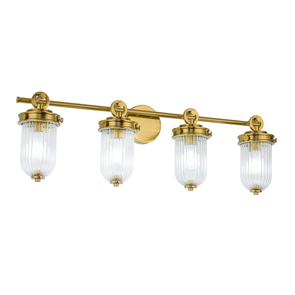 Artcraft Canada - AC12024BR - Four Light Bathroom Vanity - Myla - Vintage Brass
