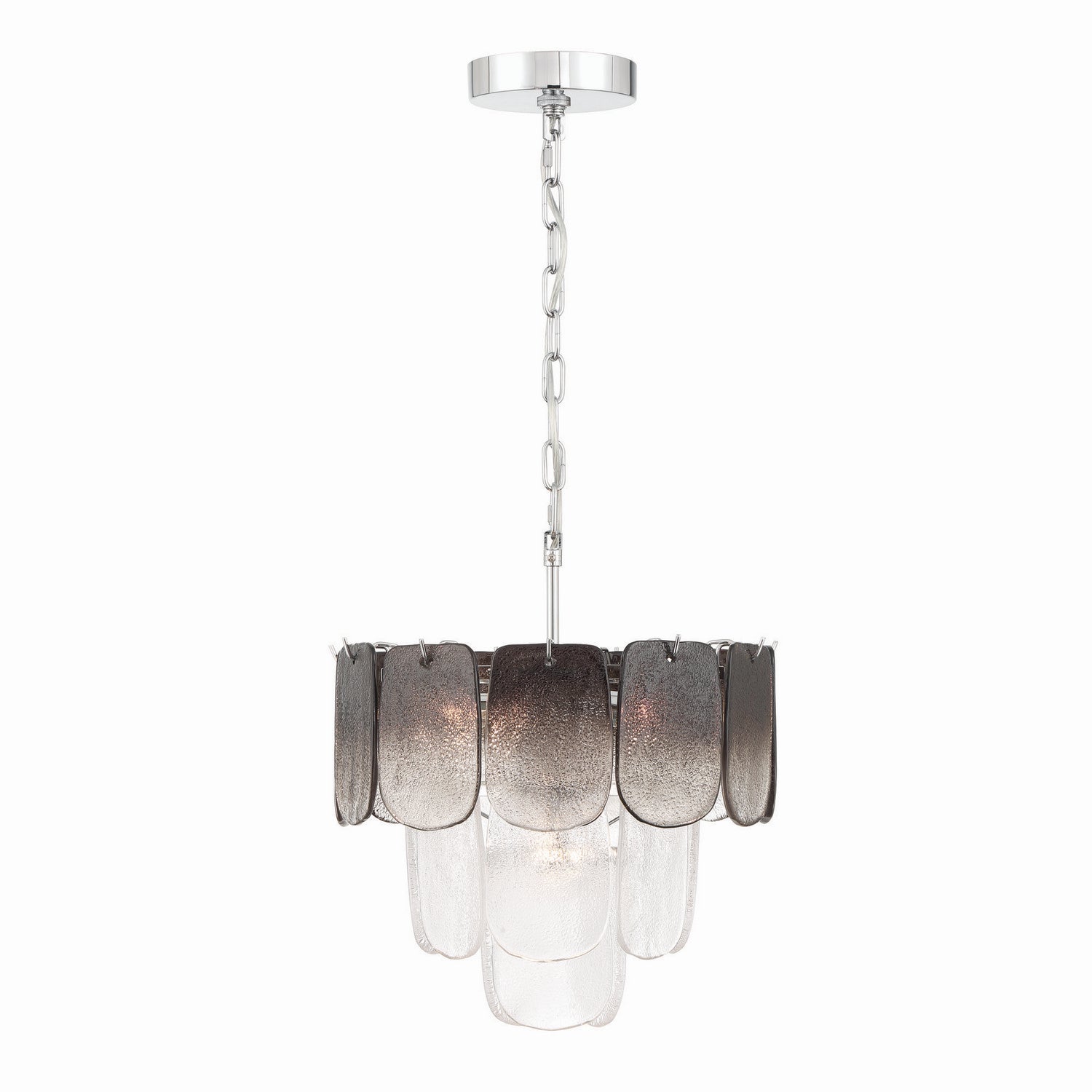 Artcraft Canada - AC12051CS - Five Light Pendant - Bianca - Polished Nickel, Crystalline Smoke