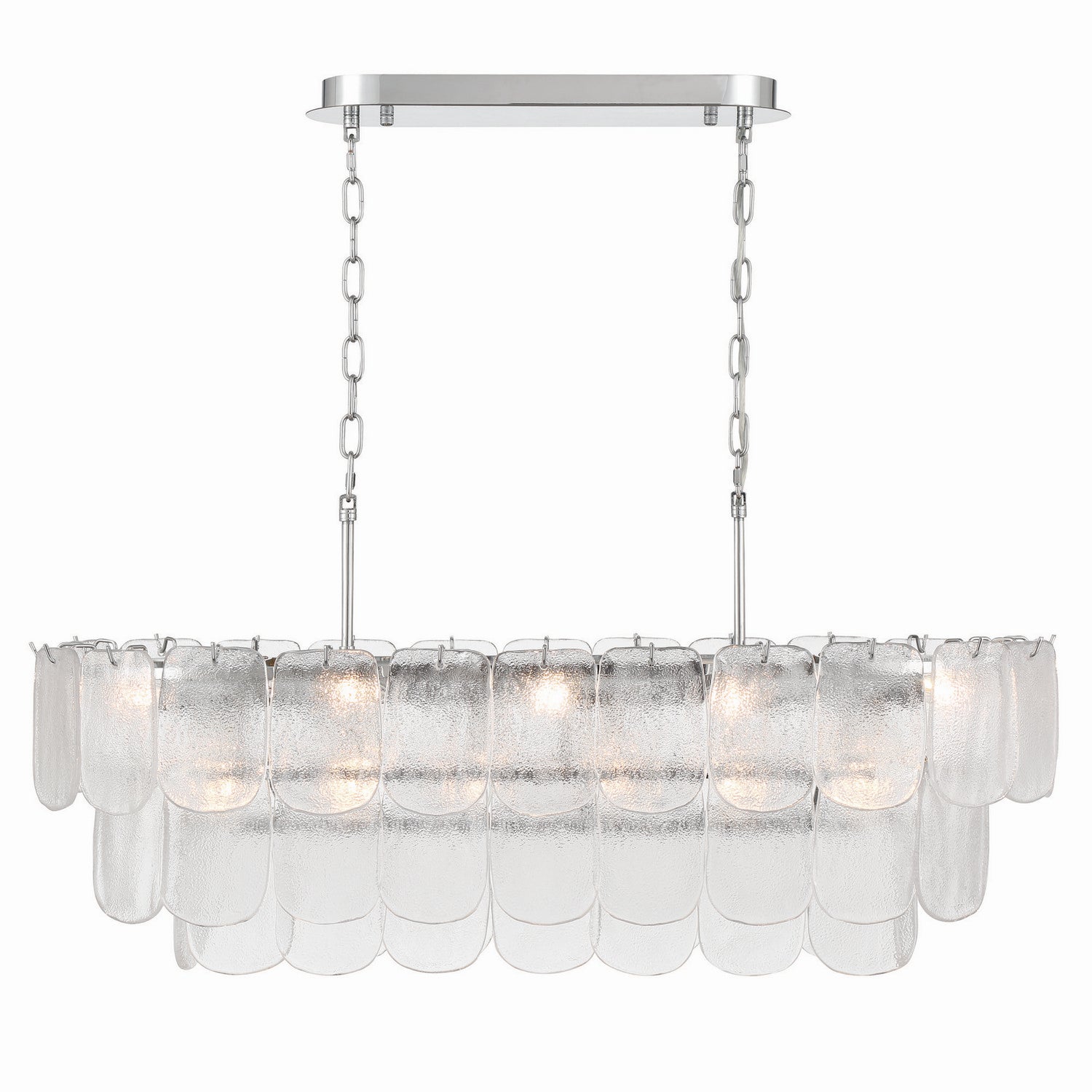 Artcraft Canada - AC12054CR - 12 Light Island Pendant - Bianca - Polished Nickel, Crystalline