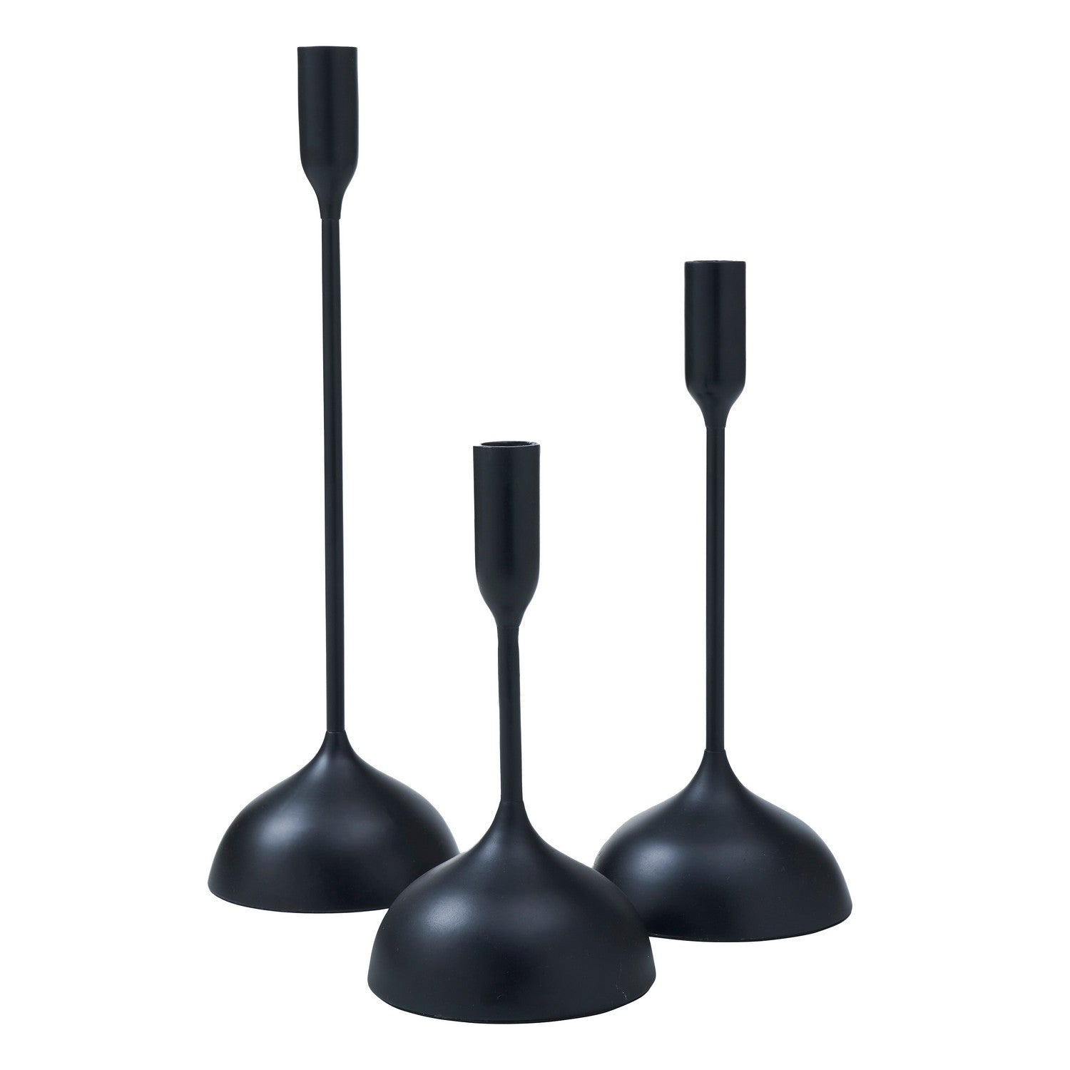 Renwil Canada - CAN182 - Set Of 3 Tapered Candle Holder - Chambers - Matte Black