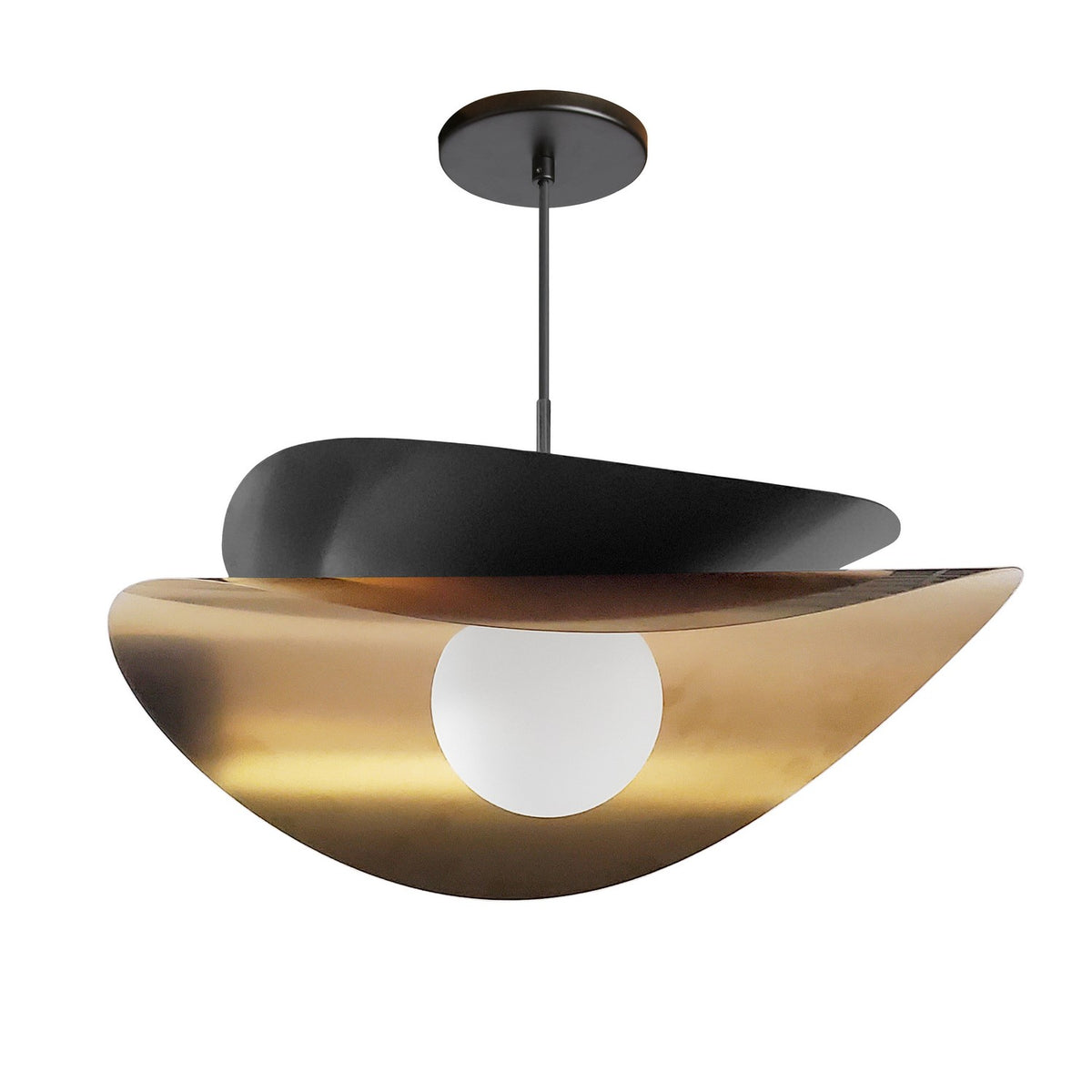Dainolite Canada - PVN-2015LEDP-MB-AGB - One Light Pendant - Paven - Matte Black