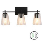 Dainolite Canada - WND-233W-MB - Three Light Vanity - Wenda - Clear