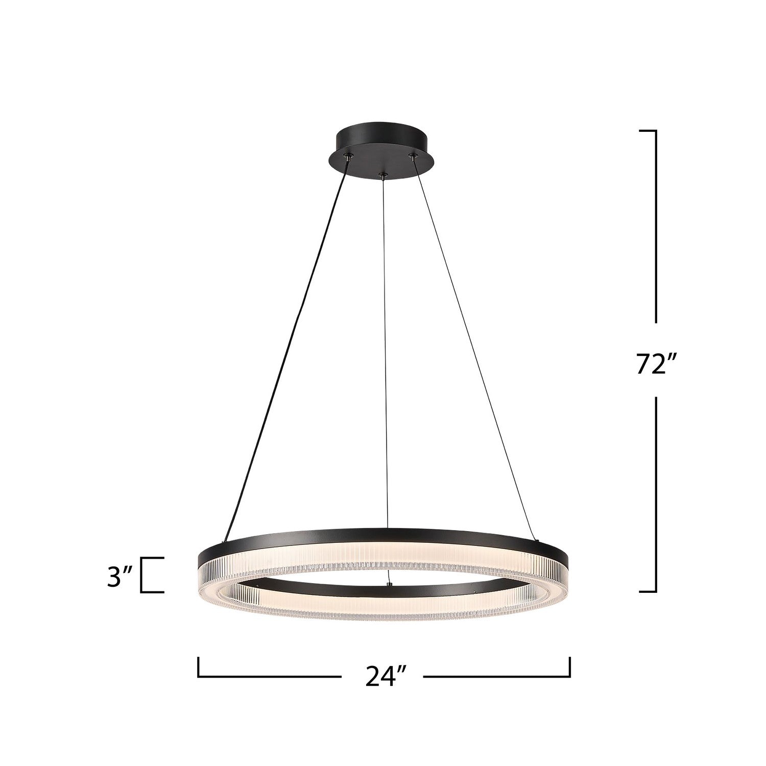 Artcraft Canada - AC6834BK - LED Pendant - Ari - Black