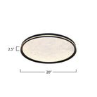 Artcraft Canada - AC6875BK - LED Flush Mount - Luna - Black