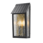 Artcraft Canada - AC8057BK - Lampe extérieure à trois lampes Murale - Pointe - Noir, Laiton