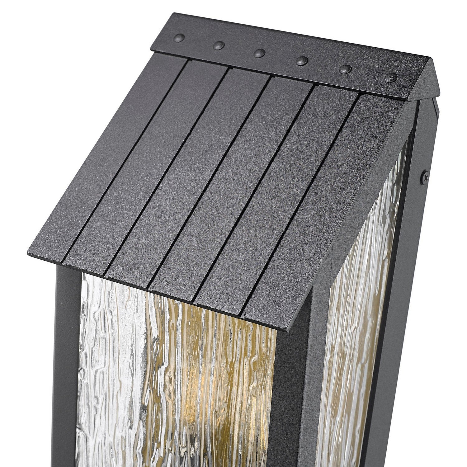 Artcraft Canada - AC8057BK - Lampe extérieure à trois lampes Murale - Pointe - Noir, Laiton