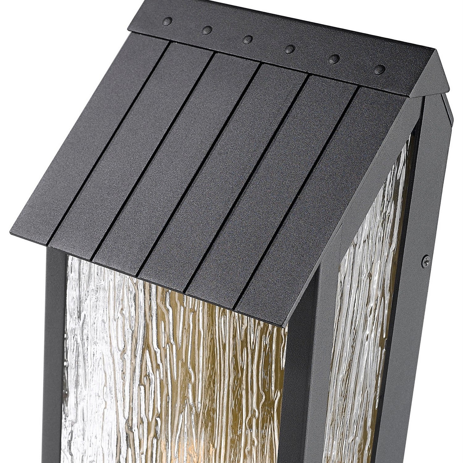 Artcraft Canada - AC8058BK - Deux lampes d'extérieur Murale - Pointe - Noir, Laiton