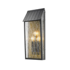 Artcraft Canada - AC8059BK - Deux lampes d'extérieur Murale - Pointe - Noir, Laiton