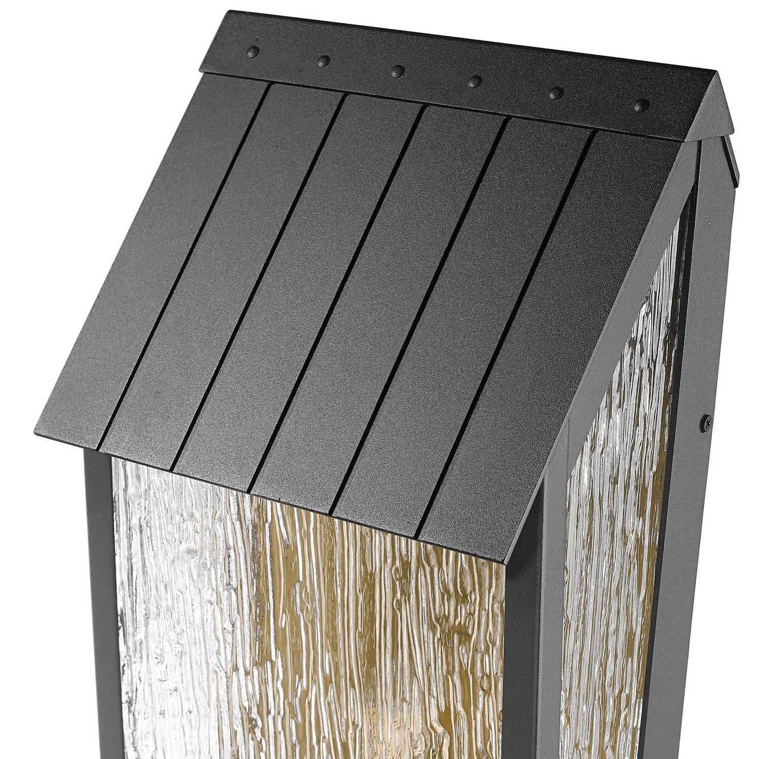 Artcraft Canada - AC8059BK - Deux lampes d'extérieur Murale - Pointe - Noir, Laiton