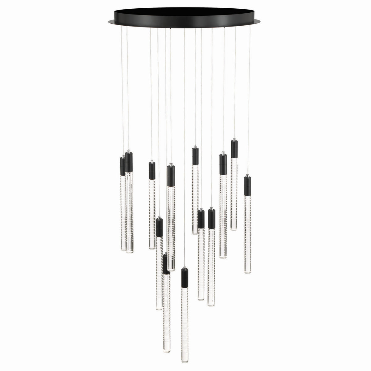 Artcraft Canada - AC12143BK - LED Chandelier - Celine - Black
