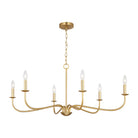 Generation Lighting Canada - GLC1196SB - Six Light Chandelier - Abells - Satin Brass