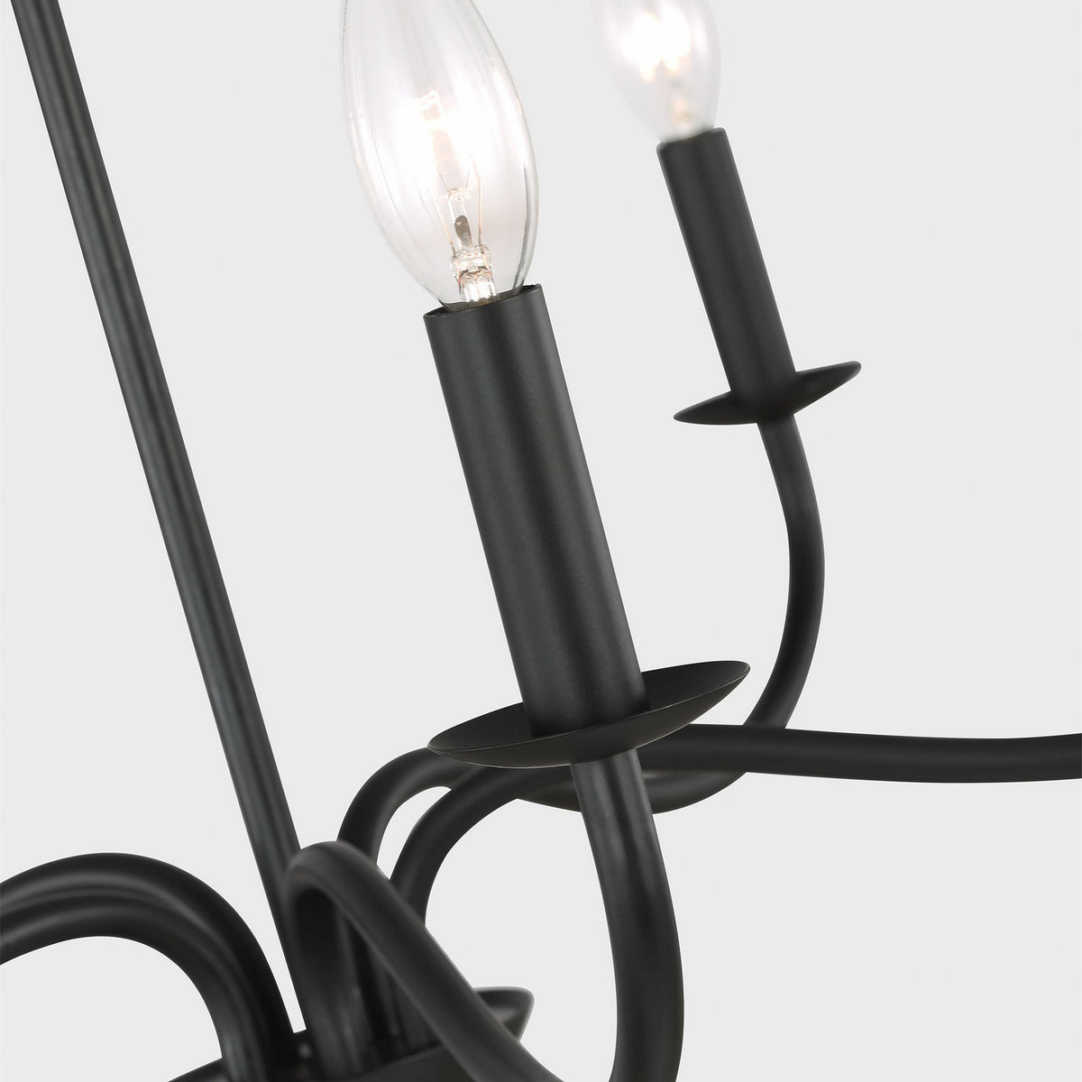 Generation Lighting Canada - GLC1205MBK - Cinq lampes Suspendu - Abells - Noir de minuit