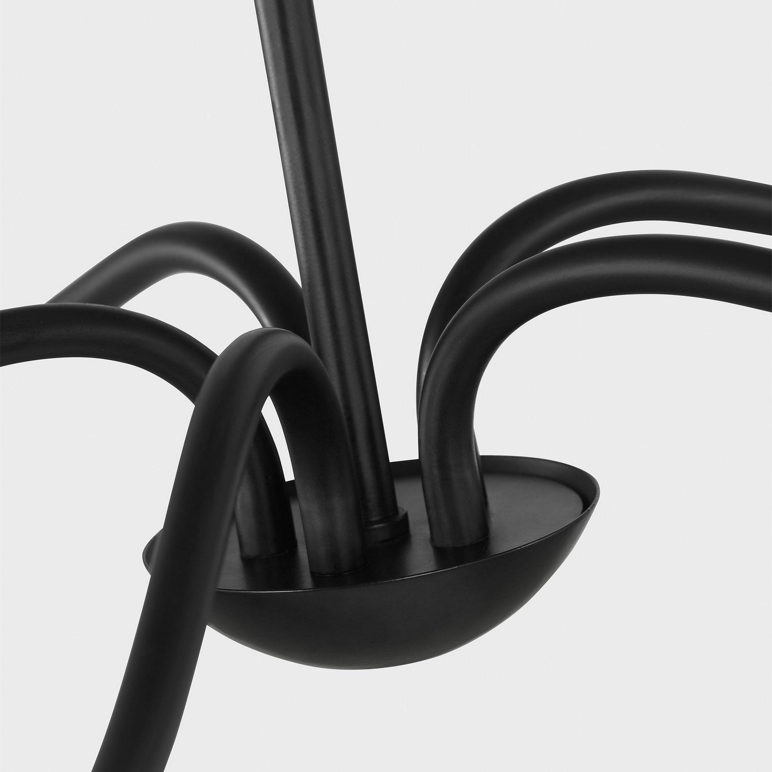 Generation Lighting Canada - GLC1205MBK - Five Light Chandelier - Abells - Midnight Black