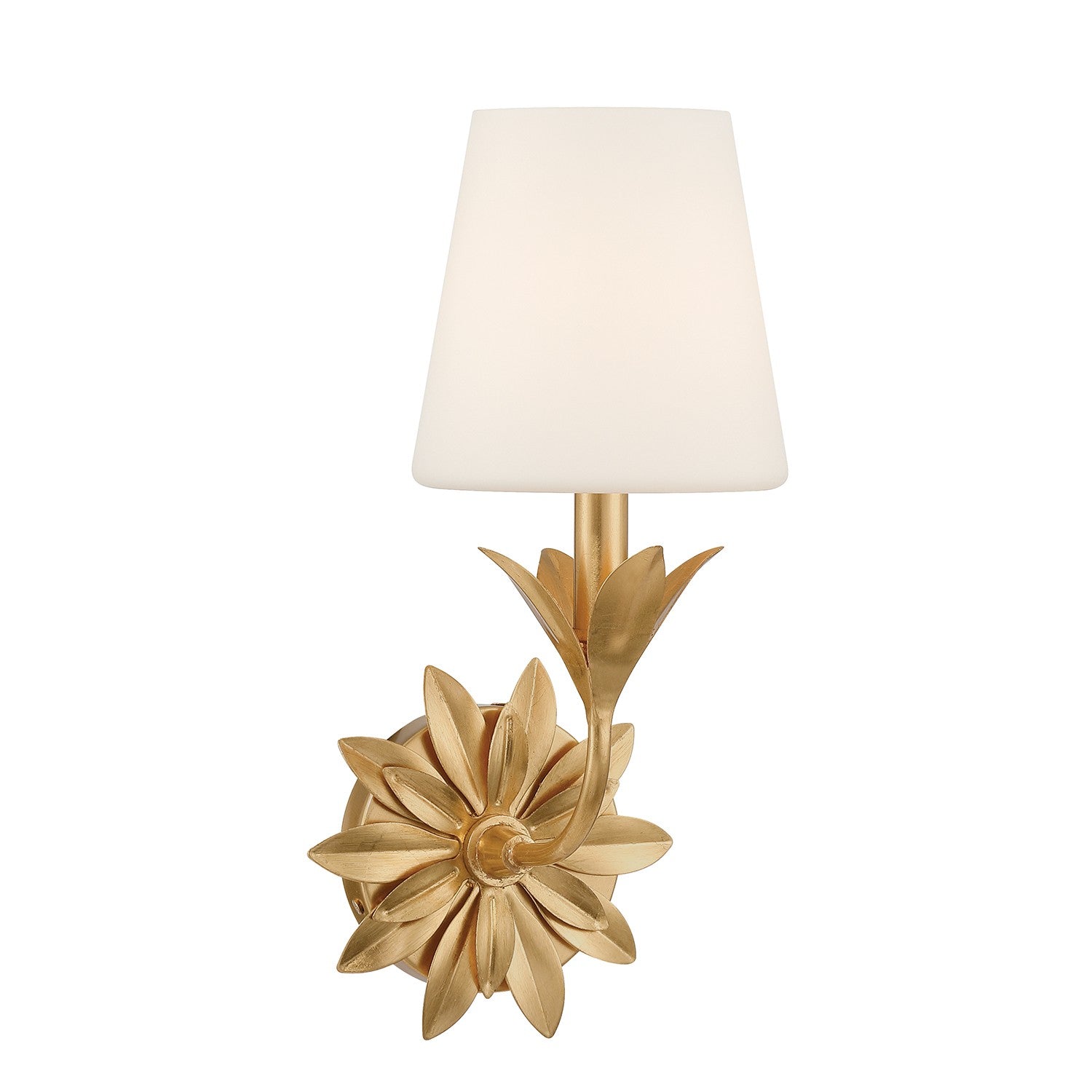 Crystorama - 571-OP-GA - One Light Wall Sconce - Broche - Antique Gold